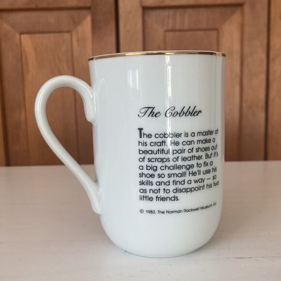 Vintage Norman Rockwell “The Cobbler” Collectible Mug - Picture 4 of 11